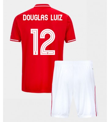 Nottingham Forest Douglas Luiz #12 Dětské Domácí Dres 2025-26 Krátký Rukáv (+ trenýrky)